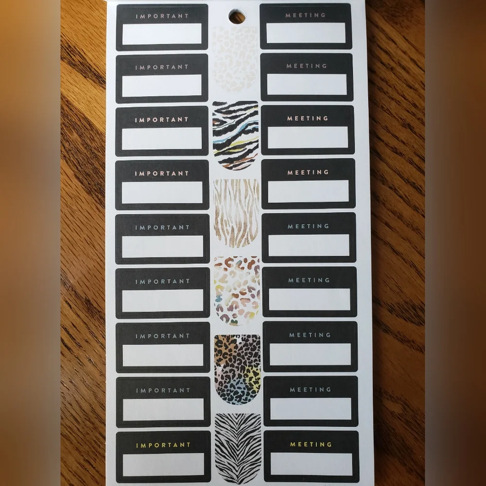 Colorful Animal Print Sticker Book (585 Pcs) by The Happy Planner